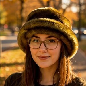 Luxurious Faux Fur Hat in perfect condition.